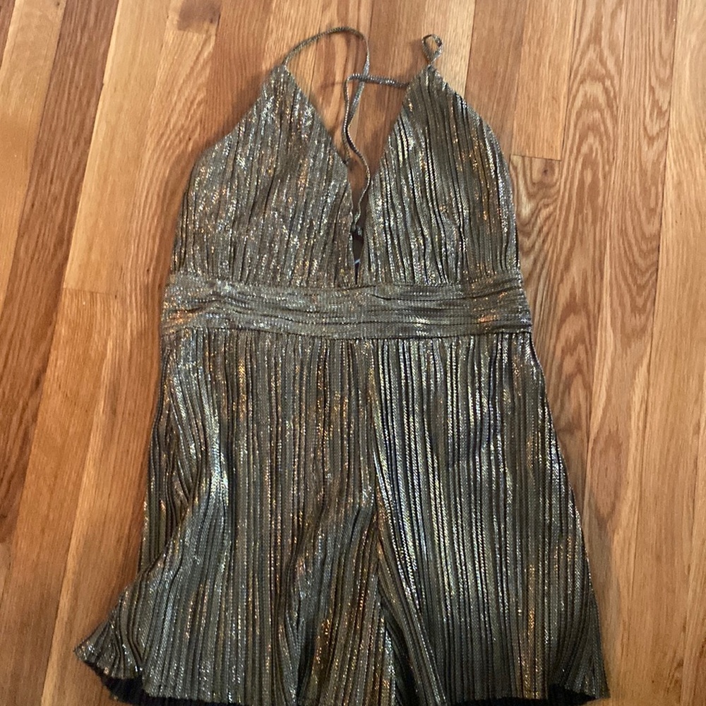 NWT gold lulu romper
